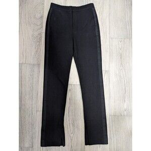 Rag & Bone Dani Side Combo Pant Black Ponte Moto Edgy 27x30 Sz S 122